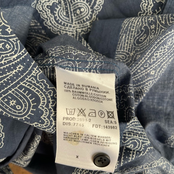 Hugo Boss Mens Paisley shirt - Picture 5 of 5